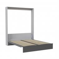 Кровать-шкаф Mira 140x200 см пепельный/антрацит