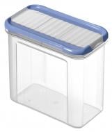 Контейнер для пищевых продуктов с крышкой Rotho DOMINO 1 л прозрачный/голубой