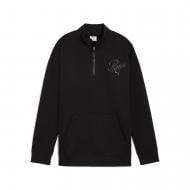 Джемпер Puma ESS SCRIPT Relaxed High-Neck Half-Zip Crew FL 68807301 р.XS черный
