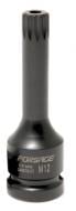 Головка-бита Forsage SPLINE глубокая ударная 1/2'', M12 с отверстием 1 шт. F-24807812T