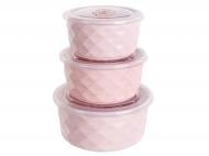 Набор салатников Lefard с крышками Pink 3 шт 359-481
