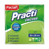 Набір серветок універсальних Paclan 35х35 см 4 шт./уп. зелені