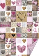 Папір Креативні серця 50x70 см рожевий Rosa Talent