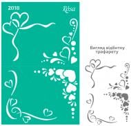 Трафарет многоразовый самоклеящий Love №2018 13x20 см Rosa Talent