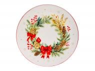 Тарелка обеденная Lefard Рождественский венок 24,5 см 858-0166
