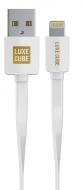 Кабель Luxe Cube Flat 1 м белый (9998686444151)