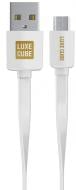 Кабель Luxe Cube Flat 1 м белый (9998686444175)