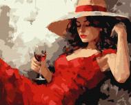Картина по номерам Девушка в шляпе ©art_selena_ua 40x50 см Ideyka