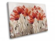 Картина Красные маки 60x45 см WallArt 54525-1.2