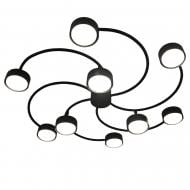 Люстра потолочная Victoria Lighting 9x12 Вт GX53 черный World/PL9 black