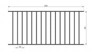 Секция ограждения Fijo Универсал 2000х900х30
