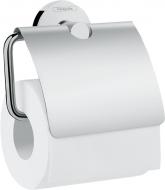 Тримач для туалетного паперу Hansgrohe з кришкою хром Logis Universal 41723000