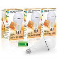 Лампа светодиодная Євросвітло LED SL-EBL-803 АС9W DC3W 9 Вт A70 E27 220 В 6400 К 58962