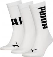 Носки Puma UNISEX BIG LOGO CREW 3P 93838701 р.39-42 белый