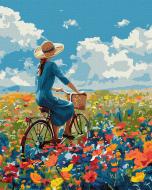 Картина по номерам Поездка в цветах ©art_selena_ua 40x50 см Ideyka