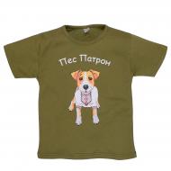 Футболка для мальчиков Татошка р.128 хаки 0601301пат