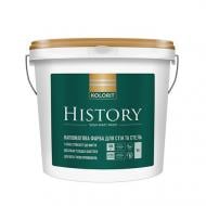 Краска акрилатная водоэмульсионная Kolorit History база А полумат белый 2,7 л