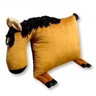 Подушка-обнимашка Конячка 35x50 см шоколадный Анна