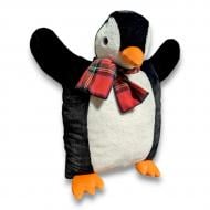 Подушка-обнимашка Пингвин 40x50 см белый с черным Анна