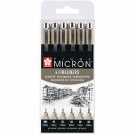 Набір лінерів Sakura Pigma Micron 6 шт.