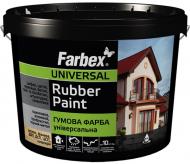 Фарба гумова водоемульсійна Farbex RAL5005 мат синій 6 кг