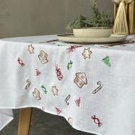 Скатерть Рождество 427-25/09 140x180 см белый Эдельвика