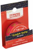 Лента декоративная с принтом фольгой MX62072 Maxi