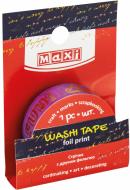 Лента декоративная с принтом фольгой MX62074 Maxi