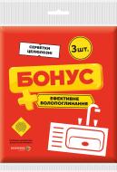 Серветки целюлозні Бонус 15х15 см 3 шт./уп. жовті