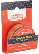 Лента декоративная с принтом фольгой MX62081 Maxi