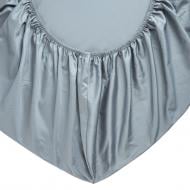 Простынь на резинке Лунное сияние BL-FS-19 Cloudy Gray сатин 180x200 см серый МВМ MY HOME