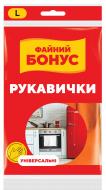Рукавички латексні Бонус стандартні р. L 1 пар/уп. Рукавички латексні Бонус стандартні р. L 1 пар/уп.