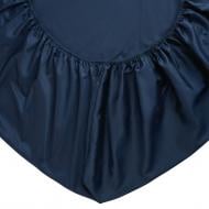 Простынь на резинке Лунное сияние BL-FS-17 Deep Blue сатин 90x200 см темно-синий МВМ MY HOME