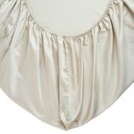 Простынь на резинке Лунное сияние BL-FS-18 Beige сатин 160x200 см бежевый МВМ MY HOME