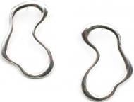 Серьги Sensio Curves пара серебряный