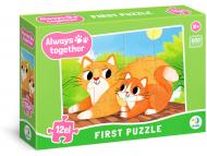 Пазл DoDo Завжди разом. Котики, 12 елементів 300632