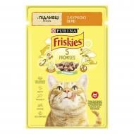 Корм вологий для котів FRISKIES by Purina з куркою у підливці 85 г Корм вологий для котів FRISKIES by Purina з куркою у підливці 85 г
