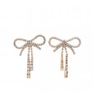 Сережки Sensio Gold пара мед сплав скло золотий