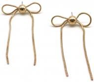 Сережки Sensio Ties пара медичний сплав золотий