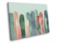 Картина Цветные кактусы 60x45 см WallArt 54542-1.2