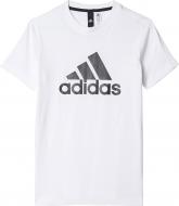 Футболка Adidas YB LOGO TEE BK3488 р.140 белый