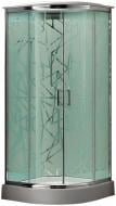 Душевой бокс Korra K-503 NA 900*900*2200 стойки хром,стёкло матовое silkscreen