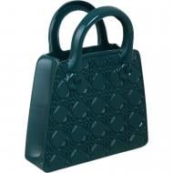 Ваза керамическая Сумка 26 см зеленая