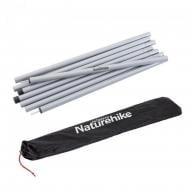 Колышки для палатки Naturehike стальные оцинкованные Steel poles NH19PJ042, 25мм*2.4м, серые (2 шт)