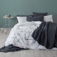 Комплект постельного белья La Calin поплин двуспальный евро мятный SoundSleep