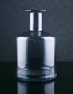 Ваза скляна 18х28 см 28 см сіра