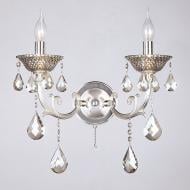 ВИТРИНА! Бра Strotskis Caprice 2x40 Вт E14 платина 278/2