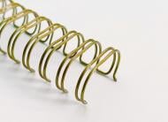 Пружина для брошюрования DA (3/1) 9,4 мм бронза 100 шт. 1220202090930