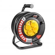 Подовжувач на котушці Stark CRP 1525-P із заземленням 4 гн. чорний 25 м