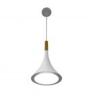 ВІТРИНА! Підвіс Luminaria 1x15 Вт GX53 білий/білий/дерево WOOD LINE P2406 WH